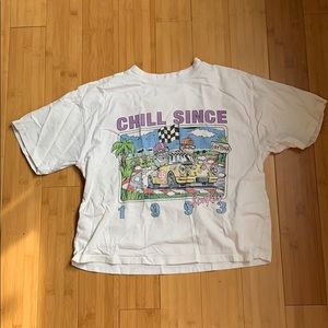 Brandy Melville Chill Since T-Shirt (Slight Crop)